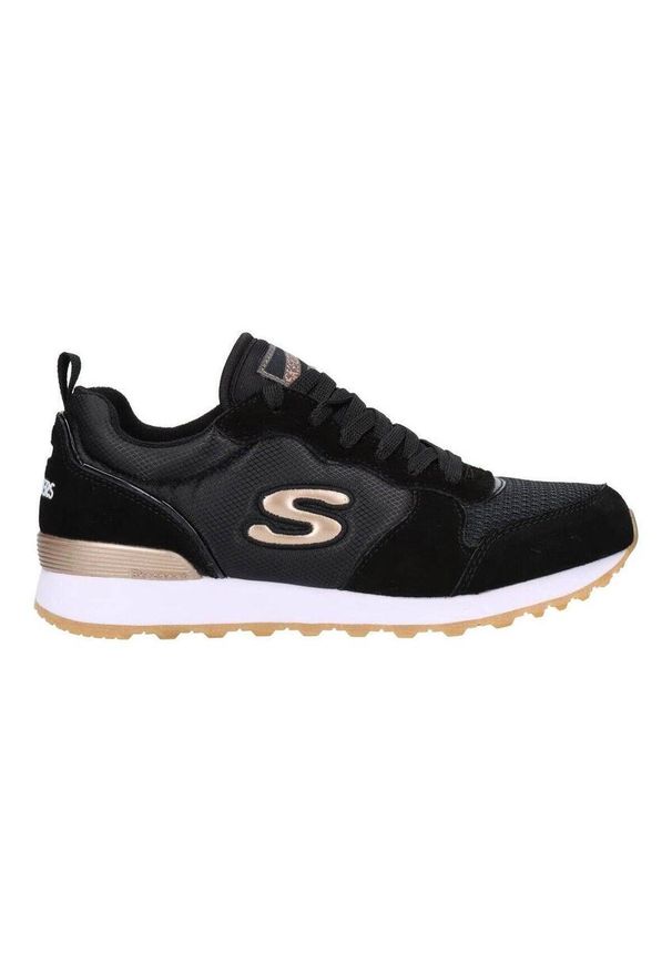 skechers - Buty na co dzień damskie SKECHERS RETROS OG 85 GOLDN GURL zamsz. Okazja: na co dzień. Kolor: czarny. Materiał: zamsz, skóra