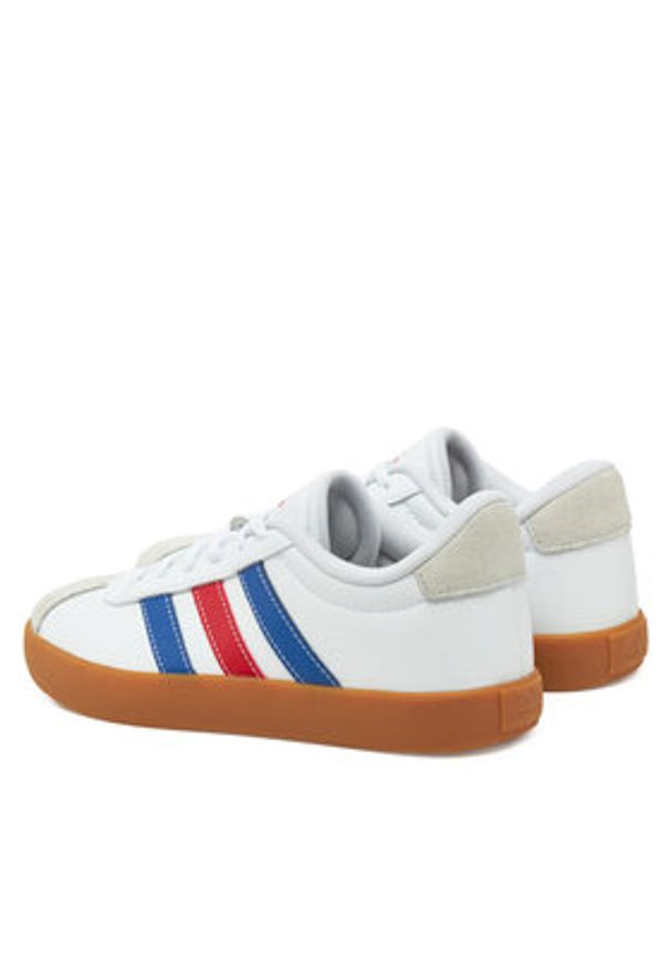 Adidas - adidas Sneakersy VL Court 3.0 JH8721 Biały. Kolor: biały. Materiał: skóra