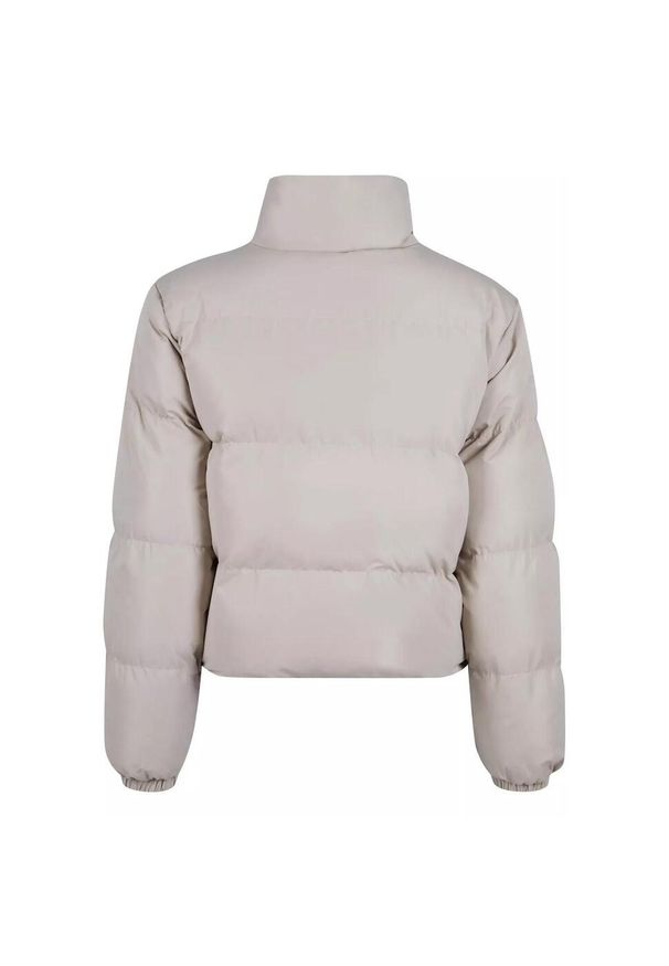 Urban Classics - Krótka Kurtka Puchowa Damska Peached. Kolor: beżowy. Materiał: puch. Długość: krótkie