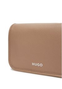 Hugo - HUGO Torebka Bel Crossbody Flap 50541869 Beżowy. Kolor: beżowy. Materiał: skórzane #4