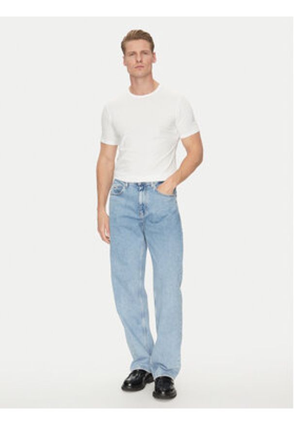 Calvin Klein Underwear Komplet 3 t-shirtów LV00NB4185 Biały Regular Fit. Kolor: biały. Materiał: bawełna, syntetyk
