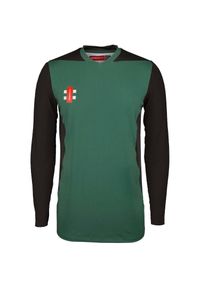 GRAY-NICOLLS - Dziecięcy dżersej z długim rękawem Gray-Nicolls T20. Kolor: wielokolorowy, czarny, zielony. Materiał: jersey. Długość rękawa: długi rękaw. Długość: długie #1