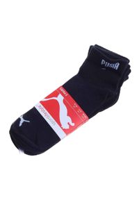 Puma - Skarpety Unisex Dla Dorosłych Quarter Logo (zestaw 3 Sztuk). Kolor: czarny. Sport: tenis