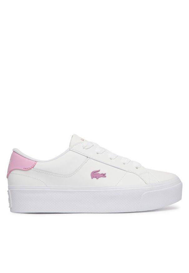 Sneakersy Lacoste. Kolor: biały. Obcas: na platformie