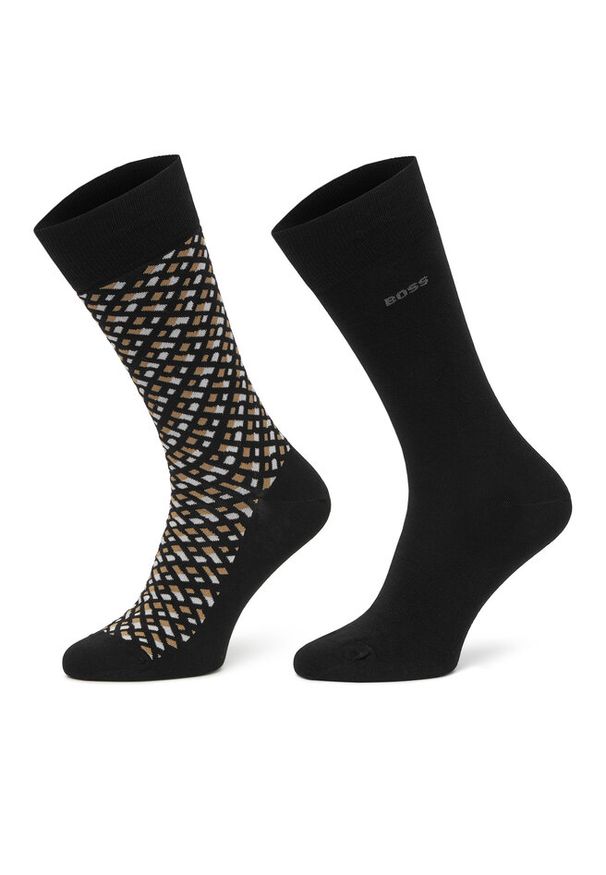 Skarpety długie BOSS. Kolor: czarny