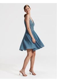 Hey Kyla Sukienka koktajlowa 5AG003HK Niebieski Regular Fit. Kolor: niebieski. Materiał: syntetyk. Styl: wizytowy #7