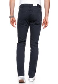 Wrangler - WRANGLER SPODNIE MĘSKIE LARSTON NAVY WASHED W18SHD49I. Materiał: materiał #8