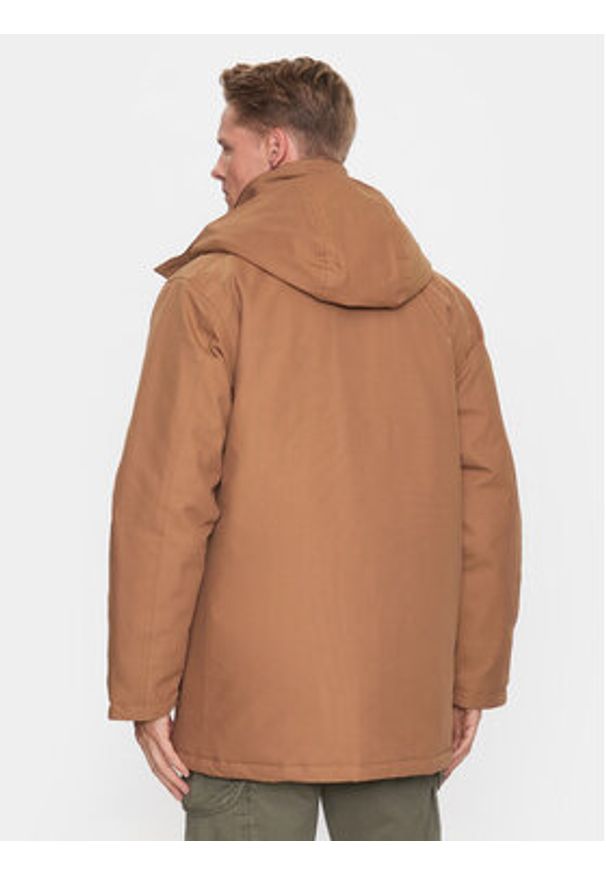 Carhartt WIP Parka Rigby I030831 Beżowy Regular Fit. Kolor: beżowy. Materiał: bawełna