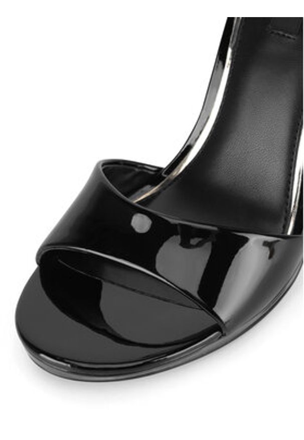 Nine West Sandały 123AL1560 Czarny. Kolor: czarny. Materiał: materiał, syntetyk