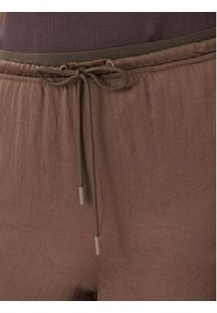 Marella Spodnie materiałowe Bronzo 2613131085 Brązowy Relaxed Fit. Kolor: brązowy. Materiał: acetat #4