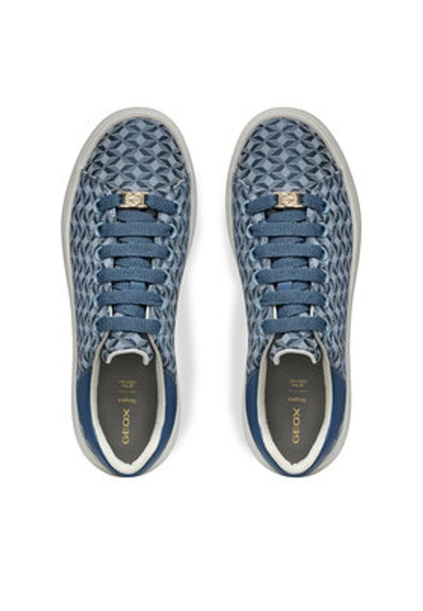 Geox Sneakersy D Spherica Ec4.1 D55TCD 0DSBC C4005 Niebieski. Kolor: niebieski. Materiał: materiał