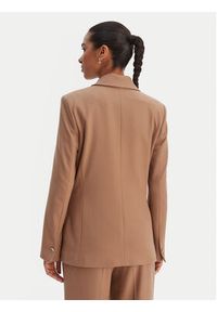 Morgan Marynarka 261-VFALI.F Brązowy Slim Fit. Kolor: brązowy. Materiał: wiskoza #5