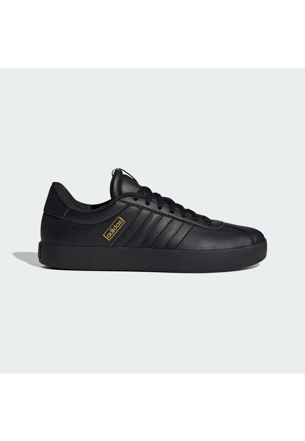 Adidas - Buty VL Court 3.0. Zapięcie: pasek. Kolor: żółty, wielokolorowy, czarny. Wzór: aplikacja