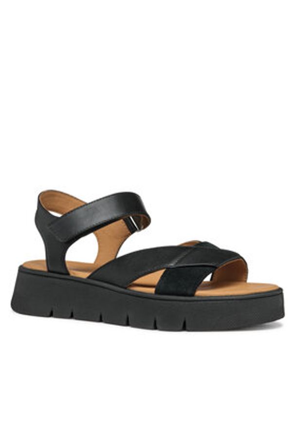 Geox Sandały D Dandra 40 D55SCB 05422 C9999 Czarny. Kolor: czarny. Materiał: skóra