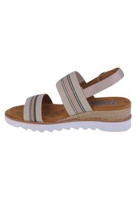 skechers - Buty do chodzenia damskie Skechers Desert Kiss HI Tea Time. Kolor: beżowy. Materiał: tkanina. Sport: turystyka piesza