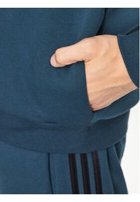 Adidas - adidas Bluza Future Icons 3-Stripes Full-Zip Hoodie IJ8878 Turkusowy Regular Fit. Kolor: turkusowy. Materiał: bawełna #11