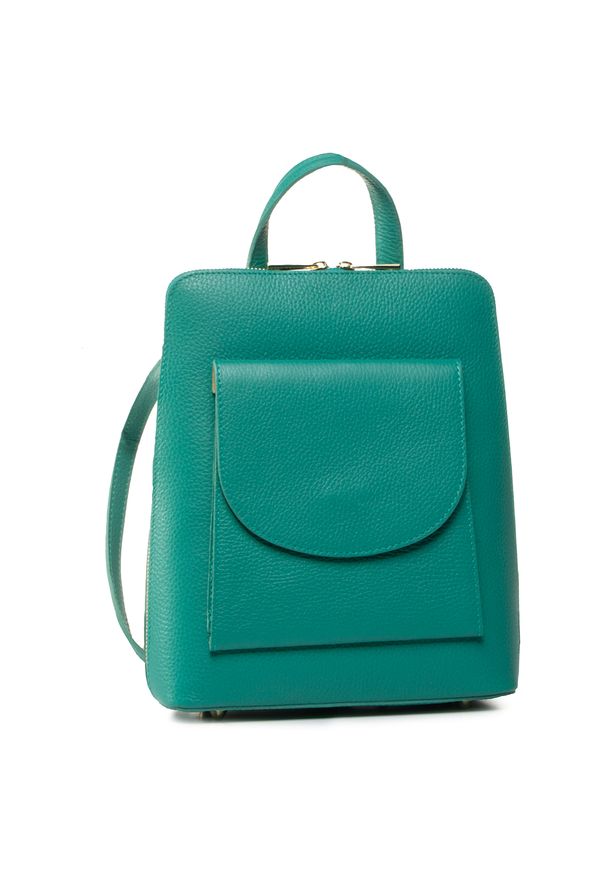 Plecak Creole - K10721 Zielony. Kolor: zielony. Materiał: skóra. Styl: klasyczny
