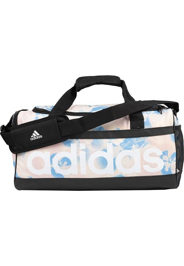 Adidas Torba sportowa Essentials Duffel S niebiesko-różowa (IS3781). Kolor: różowy, niebieski, wielokolorowy