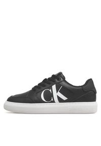 Calvin Klein Jeans Sneakersy Casual Cupsole Lth-Pu Mono YM0YM00573 Czarny. Okazja: na co dzień. Kolor: czarny. Materiał: skóra #5