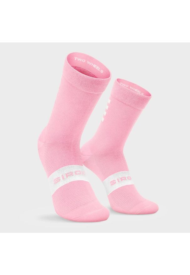 SIROKO - Skarpetki rowerowe Kolarstwo Siroko S1 Pink Agnello. Kolor: różowy. Materiał: nylon. Sport: kolarstwo