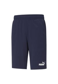 Puma - Męskie szorty z dżerseju Essentials PUMA Peacoat Blue. Kolor: fioletowy, niebieski, wielokolorowy. Materiał: jersey #1