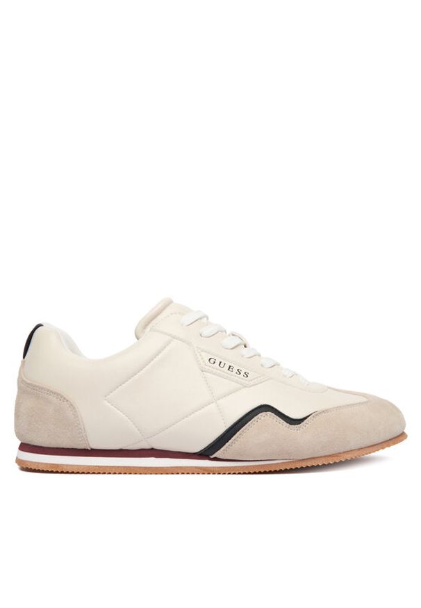 Guess Sneakersy FMPOL MELE12 Beżowy. Kolor: beżowy. Materiał: skóra