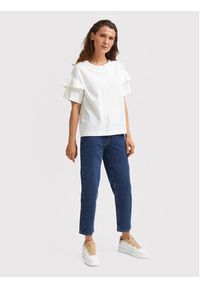 Selected Femme T-Shirt Rylie 16079837 Biały Regular Fit. Kolor: biały. Materiał: bawełna #5