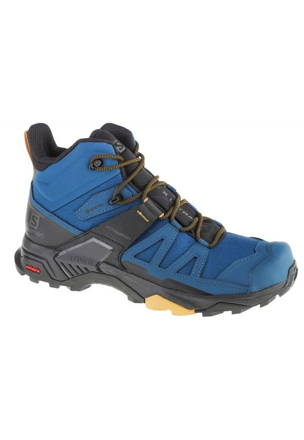 salomon - Buty Salomon X Ultra 4 Mid Gtx 416245 niebieskie. Zapięcie: sznurówki. Kolor: niebieski. Materiał: tkanina, syntetyk. Szerokość cholewki: normalna