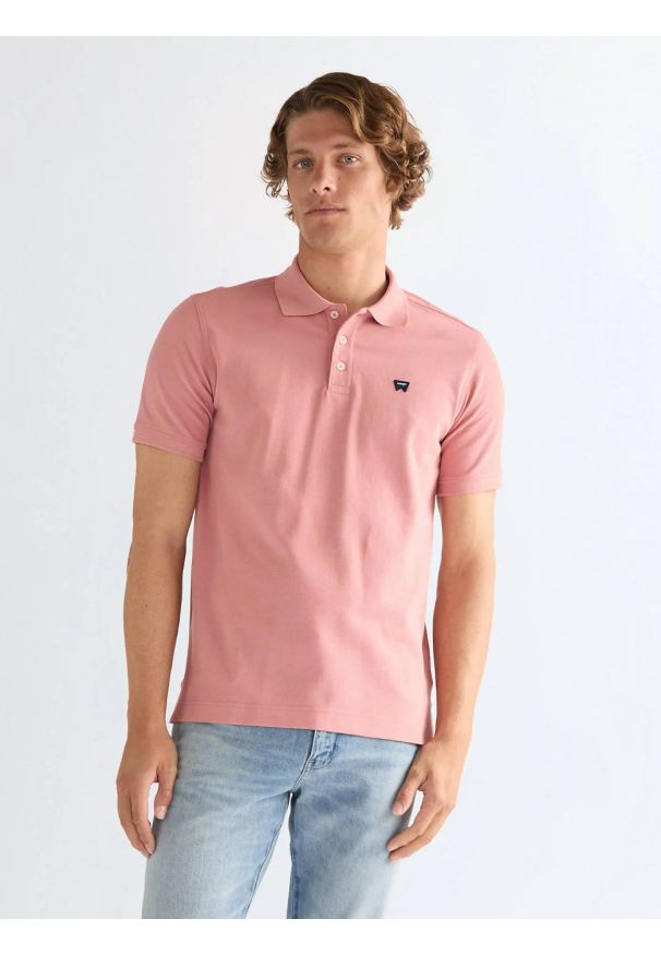 Wrangler - MESKA KOSZULKA WRANGLER POLO SHIRT DUSTY ROSE 112378002. Typ kołnierza: polo