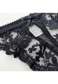 Intica - Stringi koronkowe trójkątne na każdą okazję Eladia. Kolor: niebieski. Materiał: koronka. Wzór: koronka #6