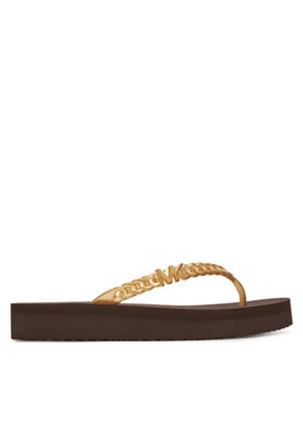 MICHAEL Michael Kors Japonki Zaza 40S5ZAFA1B Złoty. Kolor: złoty. Materiał: syntetyk