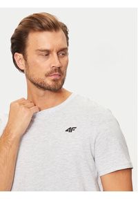 4f - 4F T-Shirt 4FWMM00TTSHM1843 Szary Regular Fit. Kolor: szary. Materiał: bawełna #4