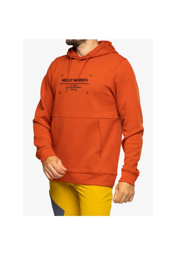 Bluza z kapturem męska Helly Hansen Move Sweat Hoodie. Typ kołnierza: kaptur. Kolor: pomarańczowy