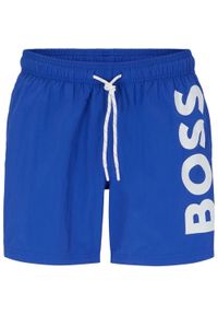 HUGO BOSS - Hugo Boss Męskie Szorty Kąpielowe Octopus Blue – Niebieskie, Roz. L. Kolor: niebieski. Materiał: materiał