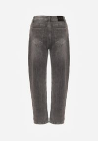 Renee - Szare Jeansy Mom Fit High Waist Ralineva. Stan: podwyższony. Kolor: szary. Styl: elegancki #5