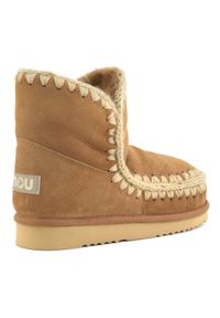 Mou - MOU ESKIMO 18 Śniegowce damskie. Okazja: na co dzień. Kolor: brązowy. Materiał: materiał, wełna, zamsz. Szerokość cholewki: normalna. Sezon: zima. Styl: elegancki, casual #2