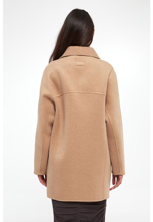 Armani Exchange - Płaszcz damski wełniany ARMANI EXCHANGE. Materiał: wełna