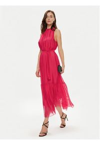 Haveone Sukienka letnia AFF-L008 Różowy Regular Fit. Kolor: różowy. Materiał: jedwab. Sezon: lato #4