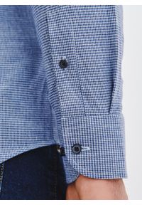 Pako Lorente - PAKO LORENTE – Granatowa koszula w pepitkę. Kolor: niebieski. Materiał: bawełna. Długość rękawa: długi rękaw. Długość: długie #5