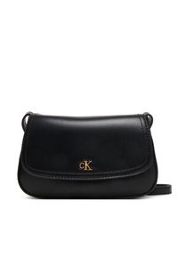 Calvin Klein Torebka Ck Flap Camera Bag LV04F3421G Czarny. Kolor: czarny. Materiał: skórzane #2
