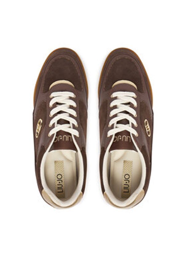 Liu Jo Sneakersy Lewis 01 BA6039 PX310 Brązowy. Kolor: brązowy. Materiał: skóra, zamsz