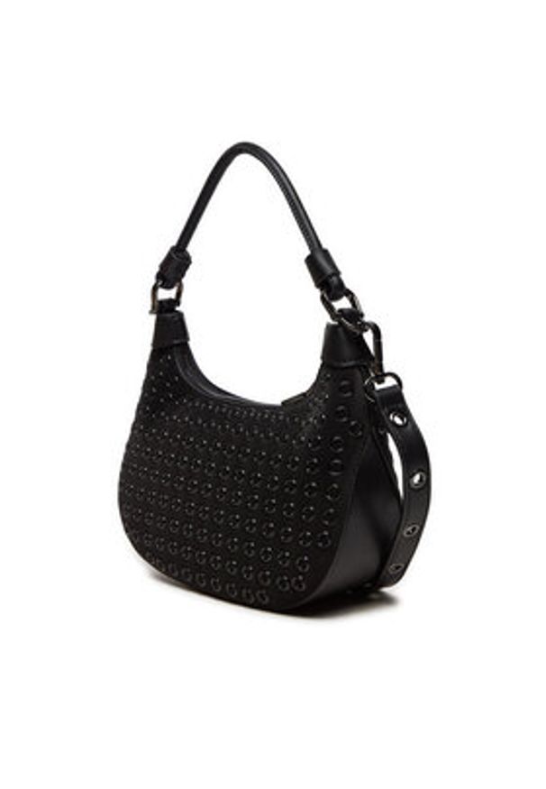 Love Moschino - LOVE MOSCHINO Torebka JC4058PP1LLH100B Czarny. Kolor: czarny. Materiał: skórzane