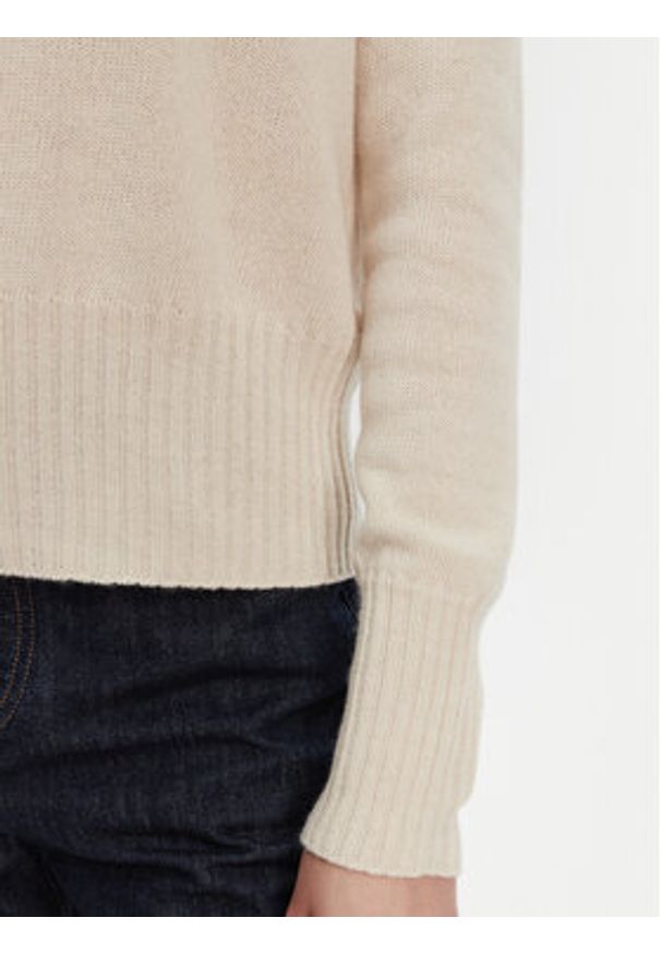 Marella Sweter Spider 2523366354 Beżowy Oversize. Kolor: beżowy. Materiał: syntetyk