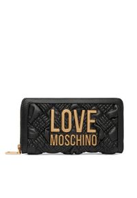 Love Moschino - LOVE MOSCHINO Portfel JC5602PP1PL1000A Czarny. Kolor: czarny. Materiał: skóra #1