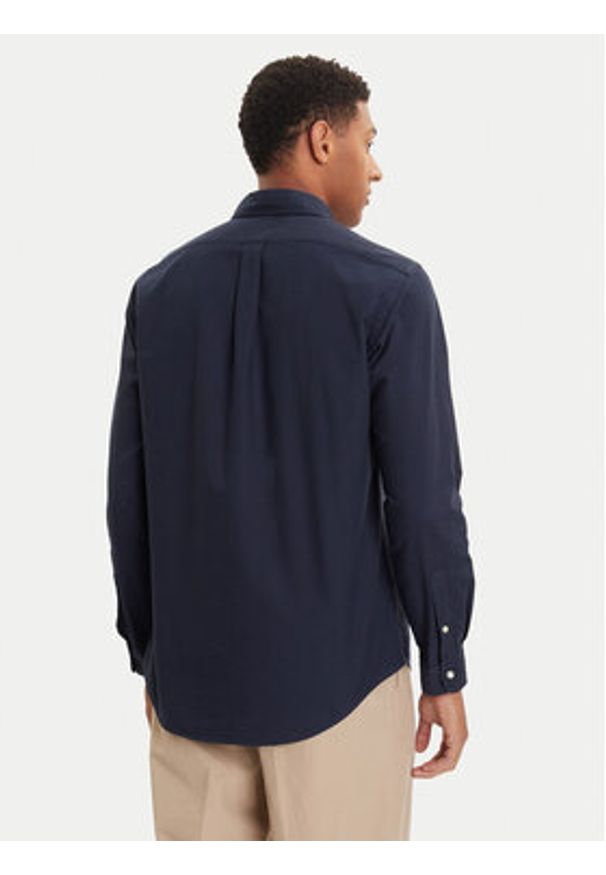 Polo Ralph Lauren Koszula Bsr 710772290 Granatowy Custom Fit. Typ kołnierza: polo. Kolor: niebieski. Materiał: bawełna