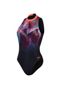 Speedo - Jednoczęściowy Kostium Kąpielowy Dla Kobiet. Kolor: czarny, czerwony, wielokolorowy