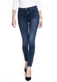 Wrangler - SPODNIE DAMSKIE WRANGLER HIGH RISE SKINNY SOLAR BLUE W27HJC11J #7