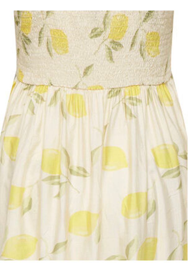 only - ONLY Sukienka letnia Eve 15350884 Beżowy Regular Fit. Kolor: beżowy. Materiał: wiskoza. Sezon: lato