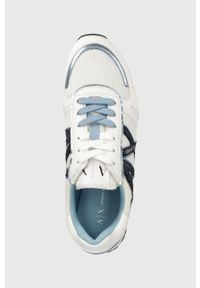 Armani Exchange sneakersy XDX090.XV432.K656 kolor biały. Nosek buta: okrągły. Zapięcie: sznurówki. Kolor: biały. Materiał: guma #4