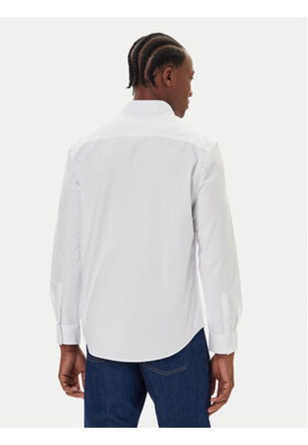 Calvin Klein Jeans Koszula Oxford Classic LV140EM125 Biały Regular Fit. Kolor: biały. Materiał: bawełna
